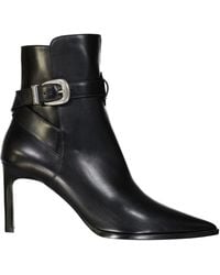Celine - Celine Jodphur Leather Boots - Lyst