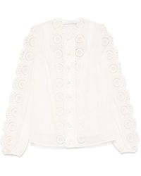 Zimmermann - Lucky Bordidered Blouse - Lyst