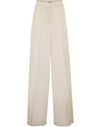 Max Mara - Ninfa Wool Gabardine Hosen - Lyst