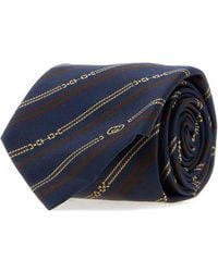 Gucci - Embroidered Jacquard Tie - Lyst