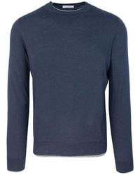 Paolo Pecora - Maglia Girocollo Blu - Lyst