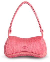 DIESEL - 'Spiel' Pink Pony Hair Clutch - Lyst
