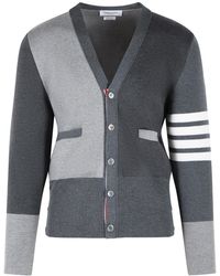 Thom Browne - 'fun Mix' Grijs Vest Van Merinowol - Lyst