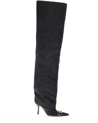 DIESEL - Cotton Boots - Lyst