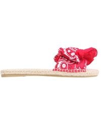 Manebí - Low Sandals With Bandana Bow - Lyst