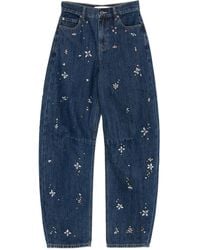 Self-Portrait - Zelfportret 'vat Been' Jeans - Lyst