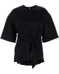 Nanushka - Round Neck T-Shirt - Lyst