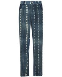 Wales Bonner - Miles Tie-Dye Denim Jeans - Lyst