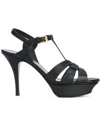 Saint Laurent - 105Mm Tribute Sandals - Lyst