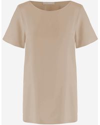 Allude - Stretch Silk T Shirt - Lyst