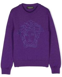 Versace - Medusa Choker Pullover - Lyst