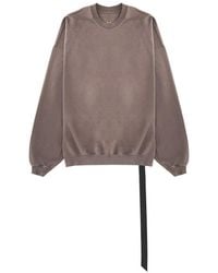 Rick Owens - High Neck Cotton Sweatshirt - Lyst