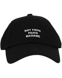 Drole de Monsieur - Schwarze Slogan-Kappe - Lyst