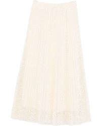 Ermanno Scervino - Embroidered Long Skirt - Lyst