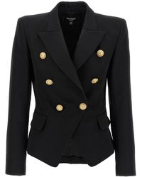 Balmain - Blazer de doble pecho - Lyst