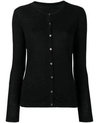 LA ROSE - Round Neck Cardigan - Lyst