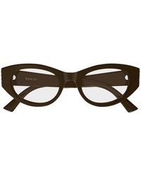 Gucci - Brillen Gg2041 O 003 Dunkelbraun/Transparent Damen - Lyst