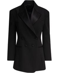 Givenchy - Plissé Dubbele Breasted Blazer - Lyst