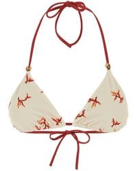 Fendi - Coral Print Bikini Top - Lyst