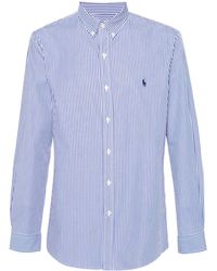 Polo Ralph Lauren - Slim Fit Striped Stretch Poplin Shirt - Lyst