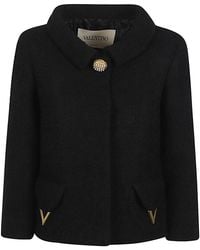 Valentino - Vlogo Signature Wool Jacket - Lyst