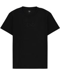 Fendi - T Shirt Con Logo 3 D - Lyst