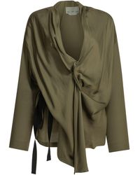 Sa Su Phi - Viscose Gedrapeerd Overhemd - Lyst