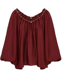 Zimmermann - Aster Gathered Bead Blouse - Lyst