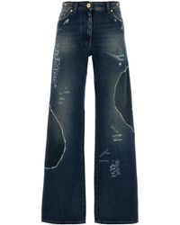 Versace - Timeless Straight-Leg Jeans With Classic Five-Pocket Design - Lyst