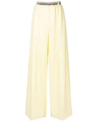 Stella McCartney - Logo Wool Pants - Lyst