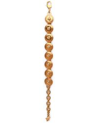 Versace - 'tribute Medusa' Gouden Metalen Armband - Lyst