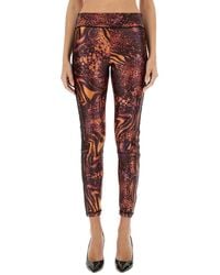 Versace Jeans Couture - Leggings With Print - Lyst
