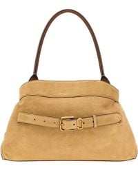 Marc Jacobs - Dakota Suede Shoulder Handbag (40 X 27 X 16 Cm) With 25 Cm Handle - Lyst