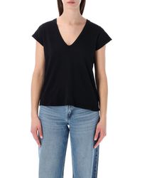 James Perse - T-Shirts und Polos Schwarz - Lyst