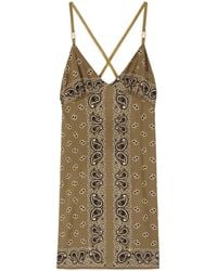 Palm Angels - Paisley-Print Slip Dress - Lyst