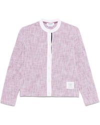 Thom Browne - Rwb Cotton Cardigan - Lyst