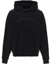 Dolce & Gabbana - Sweatshirt Met Capuchon Met Logo -print - Lyst
