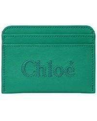 Chloé - Chloè Leather Card Holder - Lyst