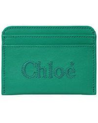 Chloé - Soporte de tarjeta de cuero Chloe 'Chloè - Lyst