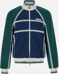 CASABLANCA - Tricot Sweatshirt In Blauw Groen - Lyst