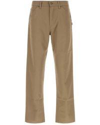 Burberry - Flat Front Pants - Lyst