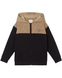 Fendi - Kids Logo Hooded Hoodie - Lyst