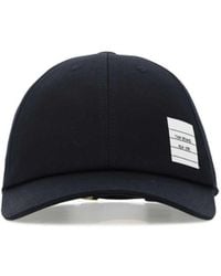 Thom Browne - Midnight Cotton Baseball Cap - Lyst