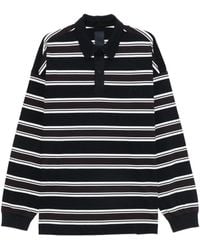 Juun.J - Stripe Over Fit Polo Long Sleeve - Lyst