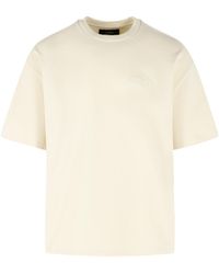Amiri - Beige Katoenen T-shirt - Lyst