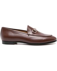 Gucci - Jordaan Leather Loafers - Lyst