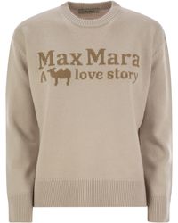 Max Mara - Veronica Wool And Cashmere Crew Neck Sweater - Lyst