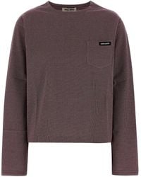 Miu Miu - Two-tone Jersey T-shirt - Lyst