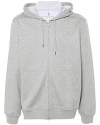 Brunello Cucinelli - Sudadera Con Capucha En Mezcla De Algodón - Lyst