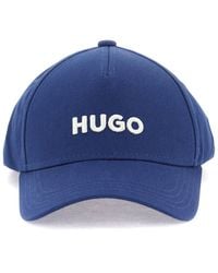 HUGO - Baseball Cap Met Geborduurd Logo - Lyst
